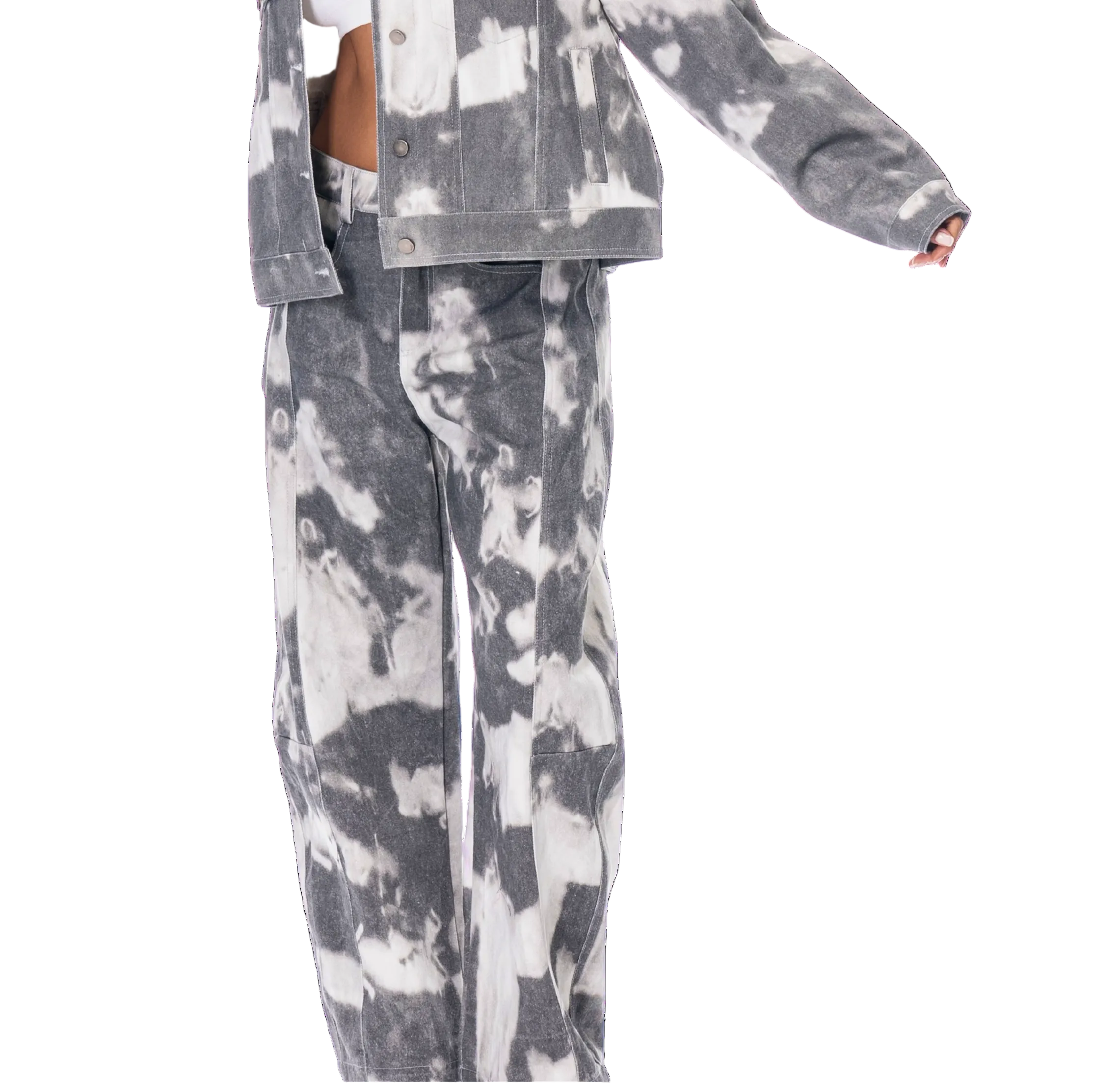 Tie-Dye Denim Jacket